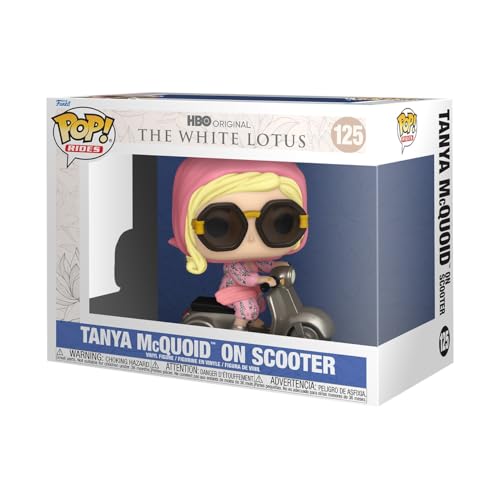 Funko Pop! Rides: White Lotus - Tanya McQuoid On Scooter On Scooter - Vinyl-Sammelfigur - Geschenkidee - Offizielle Handelswaren - Spielzeug Für Kinder und Erwachsene - TV Fans von Funko