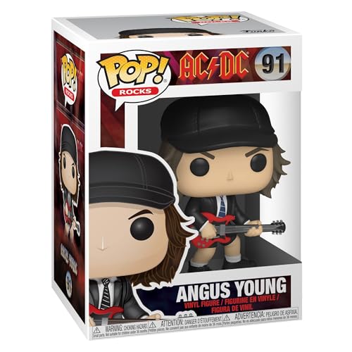 Funko Pop! Rocks: AC/DC - Angus Young - 1/6 Quote Für Seltene Chase-Variantease - Vinyl-Sammelfigur - Geschenkidee - Offizielle Handelswaren - Spielzeug Für Kinder und Erwachsene - Music Fans von Funko