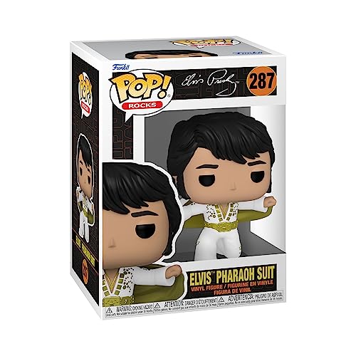 Funko Pop! Rocks: Elvis Presley - Pharaoh Suit - Vinyl-Sammelfigur - Geschenkidee - Offizielle Handelswaren - Spielzeug Für Kinder und Erwachsene - Music Fans - Modellfigur Für Sammler und Display von Funko