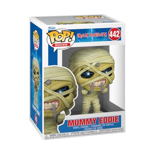 Funko Pop! Rocks: Iron Maiden - Eddie Mummy Eddie - Vinyl-Sammelfigur - Geschenkidee - Offizielle Handelswaren - Spielzeug Für Kinder und Erwachsene - Music Fans - Modellfigur Für Sammler und Display von Funko