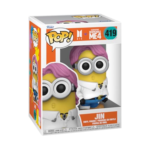 Funko Pop! Rocks: Minions X BTS - Jin - BTS + Minions - Vinyl-Sammelfigur - Geschenkidee - Offizielle Handelswaren - Spielzeug Für Kinder und Erwachsene - Movies, Music Fans - Modellfigur Für Sammler Funko Pop! Rocks: Minions X BTS - Jin - BTS + Minions - Vinyl-Sammelfigur - Geschenkidee - Offizielle Handelswaren - Spielzeug Für Kinder und Erwachsene - Movies, Music Fans - Modellfigur Für Sammler von Funko