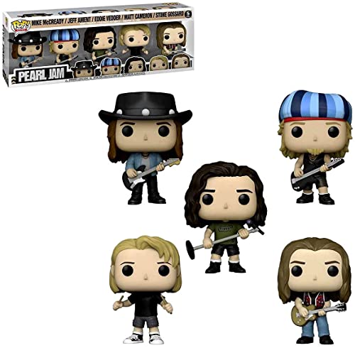 Funko Pop! Rocks: Pearl Jam - 5PK - Vinyl-Sammelfigur - Geschenkidee - Offizielle Handelswaren - Spielzeug Für Kinder und Erwachsene - Music Fans - Modellfigur Für Sammler und Display von Funko