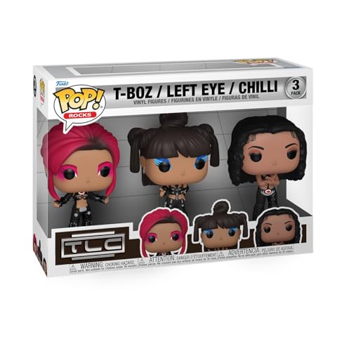 Funko Pop! Rocks: TLC - Lisa Left Eye Lopes - Scrubs 3PK - Vinyl-Sammelfigur - Geschenkidee - Offizielle Handelswaren - Spielzeug Für Kinder und Erwachsene - Music Fans - Modellfigur Für Sammler von Funko