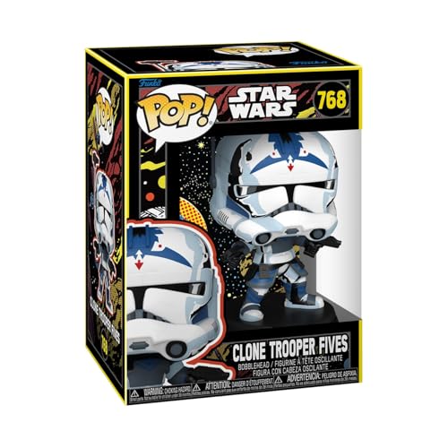 Funko Pop! Star Wars: Clone Wars - Fives - (Retro) - Vinyl-Sammelfigur - Geschenkidee - Offizielle Handelswaren - Spielzeug Für Kinder und Erwachsene - TV Fans - Modellfigur Für Sammler und Display von Funko