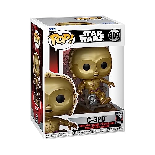 Funko Pop! Star Wars: RotJ 40th - C-3PO - C3P0 in Chair - Vinyl-Sammelfigur - Geschenkidee - Offizielle Handelswaren - Spielzeug Für Kinder und Erwachsene - Movies Fans von Funko