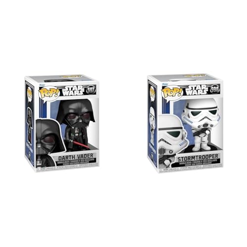 Funko Pop! Star Wars: SWNC - Darth Vader - Vinyl-Sammelfigur & Pop! Star Wars: SWNC - Stormtrooper - Sturmtruppler von Funko