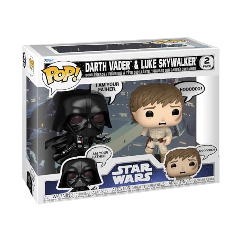 Funko Pop! Star Wars: Sayings - Darth Vader & Luke 2PK- Vinyl-Sammelfigur - Geschenkidee - Offizielle Handelswaren - Spielzeug Für Kinder und Erwachsene - Movies Fans - Modellfigur Für Sammler von Funko