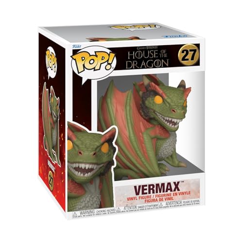 Funko Pop! Super: House of The Dragon- Vermax - Vinyl-Sammelfigur - Geschenkidee - Offizielle Handelswaren - Spielzeug Für Kinder und Erwachsene - Modellfigur Für Sammler und Display Funko Pop! Super: House of The Dragon- Vermax - Vinyl-Sammelfigur - Geschenkidee - Offizielle Handelswaren - Spielzeug Für Kinder und Erwachsene - Modellfigur Für Sammler und Display von Funko
