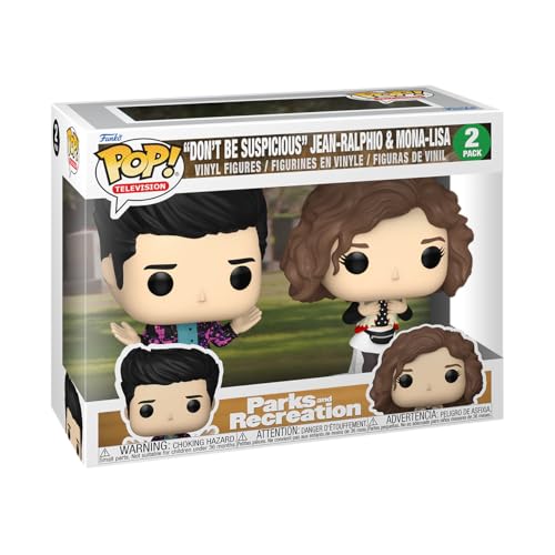 Funko Pop! TV: P&R 15th – Mona & Jean - Jean-Ralphio Saperstein - (2PK) - Parks and Recreation - Vinyl-Sammelfigur - Geschenkidee - Offizielle Handelswaren - Spielzeug Für Kinder und Erwachsene von Funko