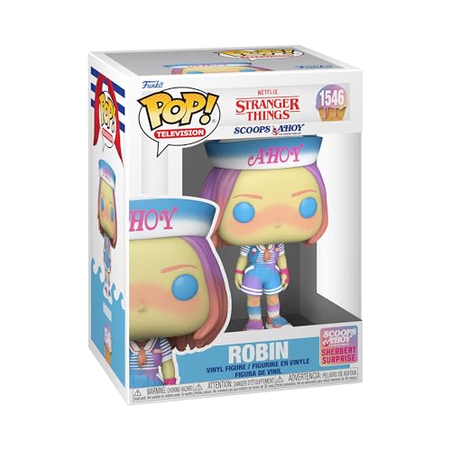 Funko Pop! TV: Stranger Things - Robin - (Scoops Ahoy) - Vinyl-Sammelfigur - Geschenkidee - Offizielle Handelswaren - Spielzeug Für Kinder und Erwachsene - TV Fans - Modellfigur Für Sammler von Funko