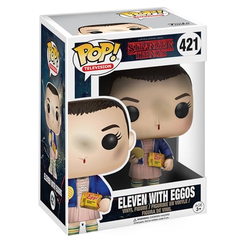 Funko Pop! Television: Stranger Things - Eleven - (Eggos) - 1/6 Quote Für Seltene Chase-VarianteASE - Stranger Things + Kellogg - Vinyl-Sammelfigur - Geschenkidee - Offizielle Handelswaren - TV Fans von Funko