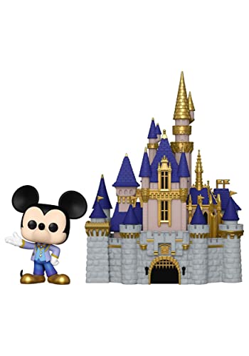 Funko Pop! Town: Walt Disney Castle World 50th - Castle & Mickey - Disney World 50th Anniversary - Vinyl-Sammelfigur - Geschenkidee - Offizielle Handelswaren - Spielzeug Für Kinder und Erwachsene von Funko