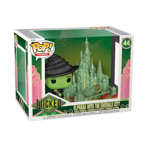 Funko Pop! Town: Wicked - Elphaba w/Emerald City - Vinyl-Sammelfigur - Geschenkidee - Offizielle Handelswaren - Spielzeug Für Kinder und Erwachsene - Movies Fans - Modellfigur Für Sammler Funko Pop! Town: Wicked - Elphaba w/Emerald City - Vinyl-Sammelfigur - Geschenkidee - Offizielle Handelswaren - Spielzeug Für Kinder und Erwachsene - Movies Fans - Modellfigur Für Sammler von Funko