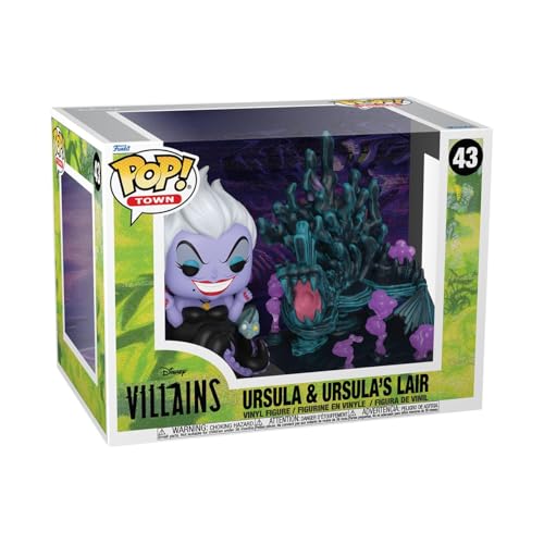 Funko Pop! Towns: Villains - Ursula's Lair - Disney Villains - Vinyl-Sammelfigur - Geschenkidee - Offizielle Handelswaren - Spielzeug Für Kinder und Erwachsene - Movies Fans von Funko