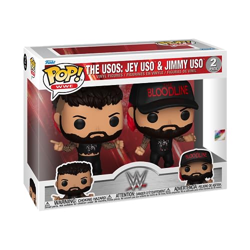 Funko Pop! WWE: Jey USO - (USO Bros) Brothers 2PK - Vinyl-Sammelfigur - Geschenkidee - Offizielle Handelswaren - Spielzeug Für Kinder und Erwachsene - Sports Fans - Modellfigur Für Sammler von Funko