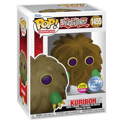 Funko Pop Yu Gi Oh Kuriboh Flocked #1455 Pop Exclusive Edition - Yugioh Figuren - Im Dunkeln Leuchten von Funko