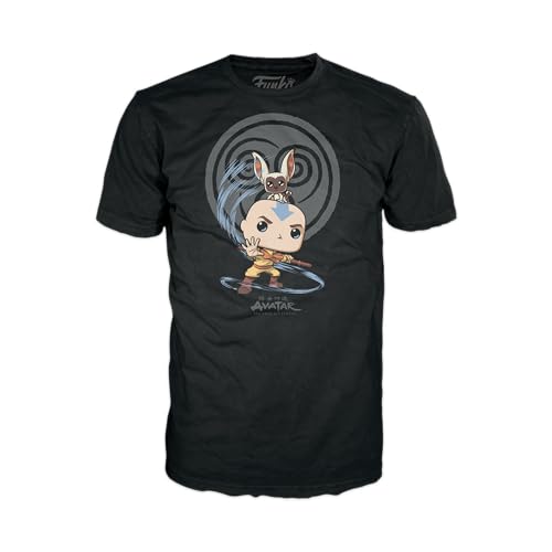 Funko Pop! & Tee: Avatar - Element Bending - (L) - Avatar: The Last Airbender - T-Shirt - Kleidung mit Vinyl-Sammelfigur - Geschenkidee - Spielzeug und Kurzärmeliges Top Für Erwachsene Männer von Funko