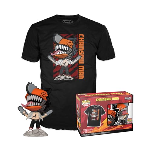 Funko Pop! & Tee: CSM - Chainsaw Man Leaping - XL - T-Shirt - Kleidung mit Vinyl-Sammelfigur - Geschenkidee - Spielzeug und Kurzärmeliges Top Für Erwachsene Männer und Frauen - Anime Fans Funko Pop! & Tee: CSM - Chainsaw Man Leaping - XL - T-Shirt - Kleidung mit Vinyl-Sammelfigur - Geschenkidee - Spielzeug und Kurzärmeliges Top Für Erwachsene Männer und Frauen - Anime Fans von Funko