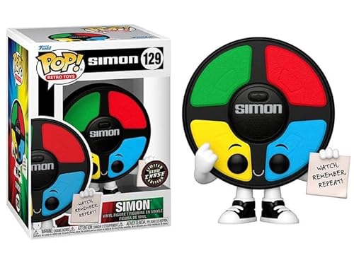 Funko Simon Memory Game + Pop Protector:Pop! Retro Toys Vinyl Figure (Geschenkset gebündelt mit ToyBop Brand Box Protector Collector Case) (Simon Glow in The Dark Chase) von Funko