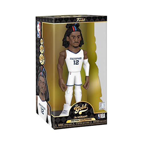 Funko Vinyl Gold 12": NBA - Ja Morant - 1/6 Quote Für Seltene Chase-Variante - Sammelbare Vinyl-Actionfigur - Geschenkidee Zum Geburtstag - Offizielle Handelswaren - Ideales Spielzeug Für Sports Fans von Funko