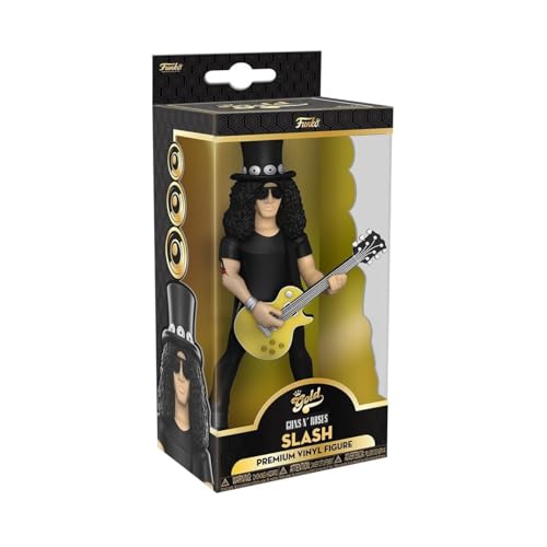 Funko Vinyl Gold 5": Guns N' Roses - Slash - 1/6 Quote Für Seltene Chase-Variantease - Guns N Roses - Sammelbare Vinyl-Actionfigur - Geschenkidee Zum Geburtstag - Offizielle Handelswaren und Display von Funko