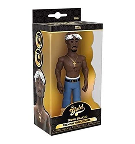 Funko Vinyl Gold 5": Tupac - Sammelbare Vinyl-Actionfigur - Geschenkidee Zum Geburtstag - Offizielle Handelswaren - Ideales Spielzeug Für Music Fans - Für Ihre Sammlung und Display von Funko