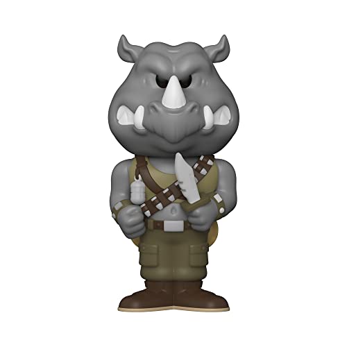 Funko Vinyl SODA, Teenage Mutant Ninja Turtles (TMNT), Rocksteady, 1/6 Chance auf seltene Verfolgungsjagd-Variante, TMNT 1990, Sammelfigur, Geschenkidee, Offizielle Merchandise, Filme Fans von Funko