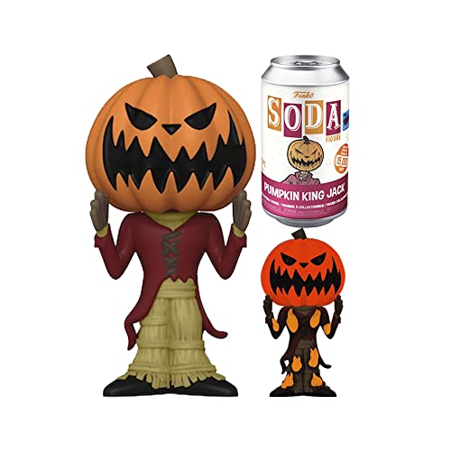 Funko Vinyl SODA, Disney The Nightmare Before Christmas, Kürbiskönig Jack, Glow In The Dark, Quote 1/6 für die seltene Chase-Variante, TNBC, Amazon-Exklusiv, Sammelfigur, Geschenkidee von Funko