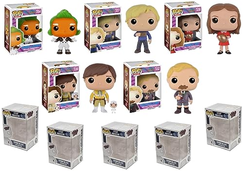 Funko Willy Wonka & The Chocolate Factory (1971) + Protector: Retro Pop! Movies Vinyl Figure (Bundled with ToyBop Box Protector Collector Case) (Set of 5) von Funko