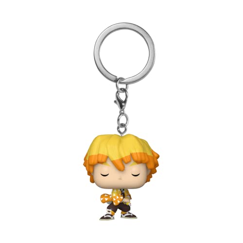 Funko Pop! Keychain: Demon Slayer - Zenitsu - Neuartiger Schlüsselanhänger - Vinyl-Minifigur Zum Sammeln - Strumpffüller - Geschenkidee - Offizielle Handelswaren - Anime Fans - Minifigur von Funko