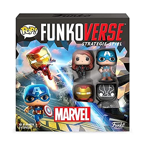 Funko Games Funko Funkoverse: Marvel 100 4-Pack German - Marvel Comics - Light Strategy Board Game For Children & Adults (Ages 10+) - 2-4 Players - Vinyl-Sammelfigur - Geschenkidee von Funko