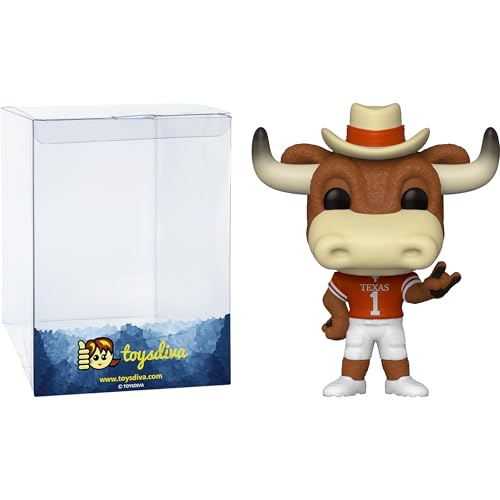 H o o k 'E m [UT]: P o p ! College Vinyl Figurine Bundle mit 1 kompatiblen Grafikschutz (013-49260 - B) von Funko