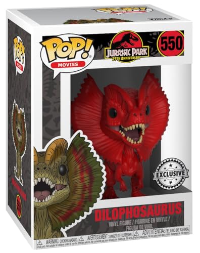 Funko Pop! Movies: Jurassic Park - Dilophosaurus - (Rd)- Vinyl-Sammelfigur - Geschenkidee - Offizielle Handelswaren - Spielzeug Für Kinder und Erwachsene - Movies Fans von Funko