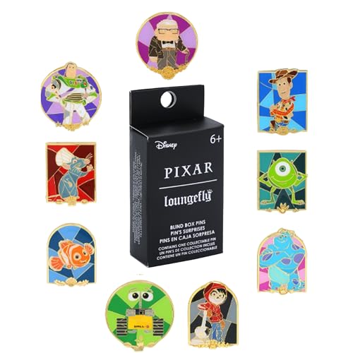 Loungefly Disney Pixar Character Stain Glass Blind - Woody - Disney Pixar: Toy Story - Blind Box Emaille-Nadeln - Niedliche Brosche Zum Sammeln - Für Rucksäcke & Taschen - Geschenkidee - Movies Fans von Funko