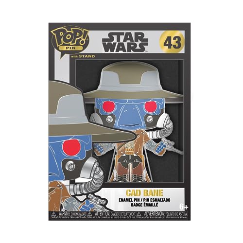 Funko Pop! Large Enamel Pin Star Wars: Clone Wars - CAD Bane Emaille-Nadeln - Niedliche Brosche Zum Sammeln - Für Rucksäcke & Taschen - Geschenkidee - Offizielle Handelswaren von Funko