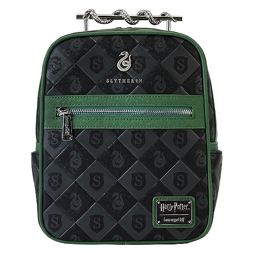 Loungefly - Harry Potter Slytherin Metal Snake Mini Backpack - Amazon Exklusiv - Niedliche Geldbörse zum Sammeln - Geschenkidee - Offizielle Handelsware - für Jungen, Mädchen, Männer und Frauen von Funko