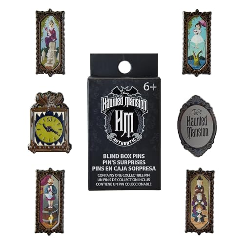 Loungefly Disney - Haunted Mansion - Blind Enamel Pin Purchase - Haunted Mansion Emaille-Nadeln - Niedliche Brosche Zum Sammeln - Für Rucksäcke & Taschen - Geschenkidee - Offizielle Handelswaren von Funko