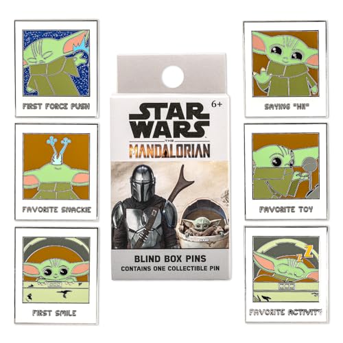 Loungefly PIN - The Mandalorian - Grogu (The Child, Baby Yoda) - Blind Enamel Pin Purchase - The Mandalorian Emaille-Nadeln - Niedliche Brosche Zum Sammeln - Für Rucksäcke & Taschen - Geschenkidee von Funko