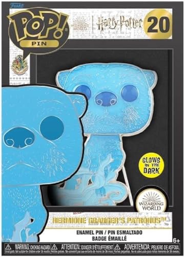 Funko Pop! Large Enamel Pin Harry Potter: Patronus Hermoine Granger - Hermine Granger Emaille-Nadeln - Niedliche Brosche Zum Sammeln - Für Rucksäcke & Taschen - Geschenkidee von Funko