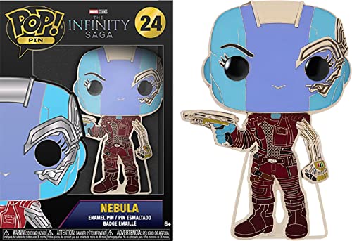 Loungefly POP! Large Enamel Enamel Pin MARVEL INFINITY SAGA: NEBULA - Nebula - Avengers Infinity War Emaille-Nadeln - Niedliche Brosche Zum Sammeln - Für Rucksäcke & Taschen - Geschenkidee von Funko