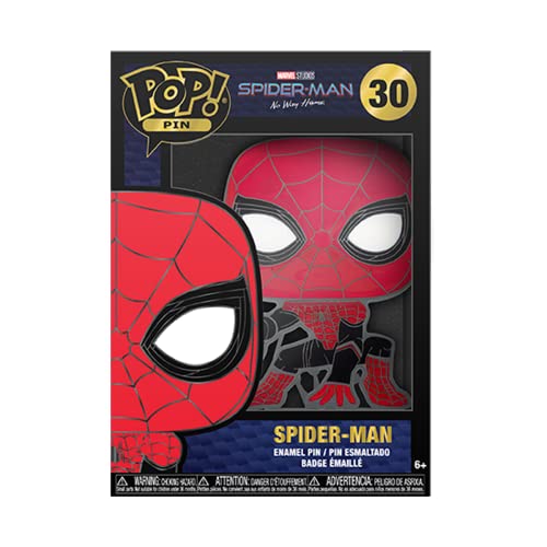 Funko Pop! Large Enamel Pin MARVEL: SPIDERMAN TOM HOLLAND - Spider-Man - Spiderman No Way Home Emaille-Nadeln - Niedliche Brosche Zum Sammeln - Für Rucksäcke & Taschen - Geschenkidee von Funko