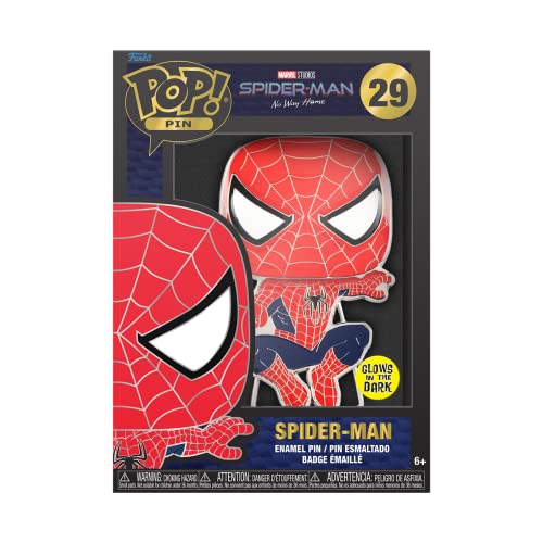 Loungefly POP! Large Enamel Pin MARVEL: SPIDERMAN TOBEY MCGUIRE - Spider-Man - Spiderman No Way Home Emaille-Nadeln - Niedliche Brosche Zum Sammeln - Für Rucksäcke & Taschen - Geschenkidee von Funko