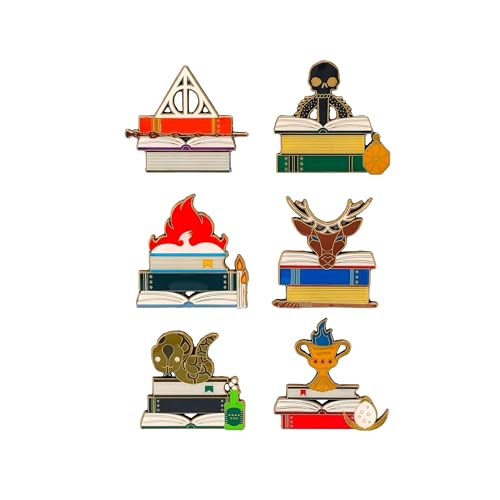 Loungefly WB HP BOOK BLIND PINS - Logo - Harry Potter - Blind Box Emaille-Nadeln - Niedliche Brosche Zum Sammeln - Für Rucksäcke & Taschen - Geschenkidee - Offizielle Handelswaren - Movies Fans von Funko