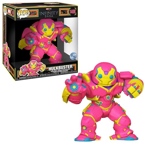 Funko Marvel Iron Man Unendlichkeit Saga Schwarzlicht Jumbo-Hulk Buster Figur Pop! Jumbo-Iron Man - Hulkbuster (BLKLT) - Marvel The Infinity Saga von Funko