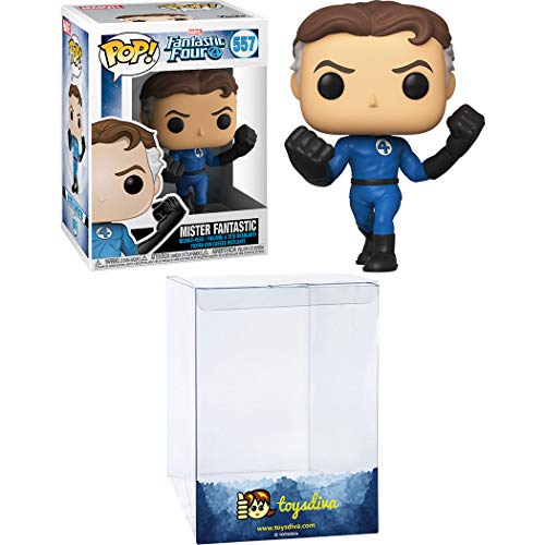 Mister Fantastic: Funk o Pop! Vinyl Figure Bundle with 1 Compatible 'ToysDiva' Graphic Protector (557 - 44985 - B) von Funko