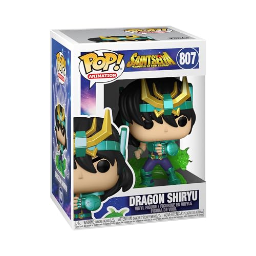 Funko POP! Animation: Saint Seiya - Dragon Shiryu - Vinyl-Sammelfigur - Geschenkidee - Offizielle Handelswaren - Spielzeug Für Kinder und Erwachsene - Anime Fans - Modellfigur Für Sammler und Display von Funko