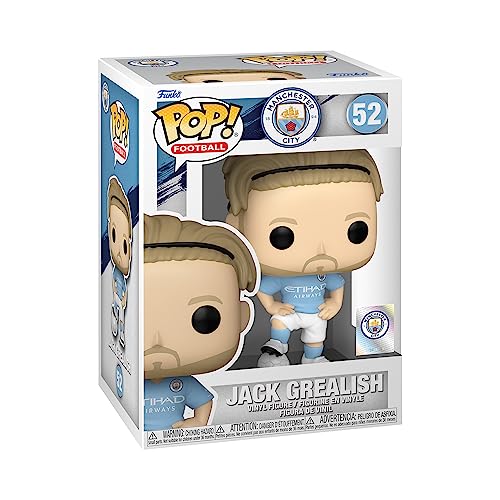 Funko Pop! Football: Manchester City - Jack Grealish G. - Manchester City FC - Vinyl-Sammelfigur - Geschenkidee - Offizielle Handelswaren - Spielzeug Für Kinder und Erwachsene - Sports Fans von Funko