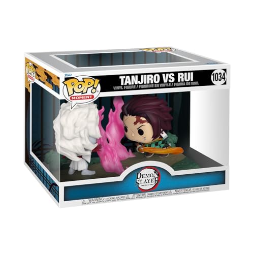 Funko Pop! Moment: Demon Slayer - Tanjiro Kamado Vs. Rui - Vinyl-Sammelfigur - Geschenkidee - Offizielle Handelswaren - Spielzeug Für Kinder und Erwachsene - Anime Fans - Modellfigur Für Sammler von Funko