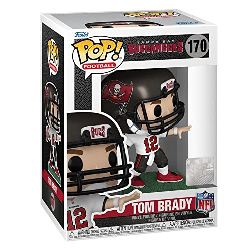 Funko Pop! NFL: Bucs - Tom Brady - (Away) - Vinyl-Sammelfigur - Geschenkidee - Offizielle Handelswaren - Spielzeug Für Kinder und Erwachsene - Sports Fans - Modellfigur Für Sammler und Display von Funko