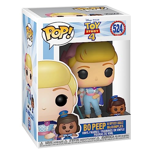 Funko Pop! Vinyl: Disney: Toy Story: BO Peep with Officer Giggles McDimples Collectible Figure - BO-Peep - Toy Story 4 - Vinyl-Sammelfigur - Geschenkidee - Offizielle Handelswaren - Movies Fans von Funko